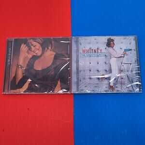 Sealed Whitney Houston CD Lot Just/Greatest Hits compilation Compact Disc New